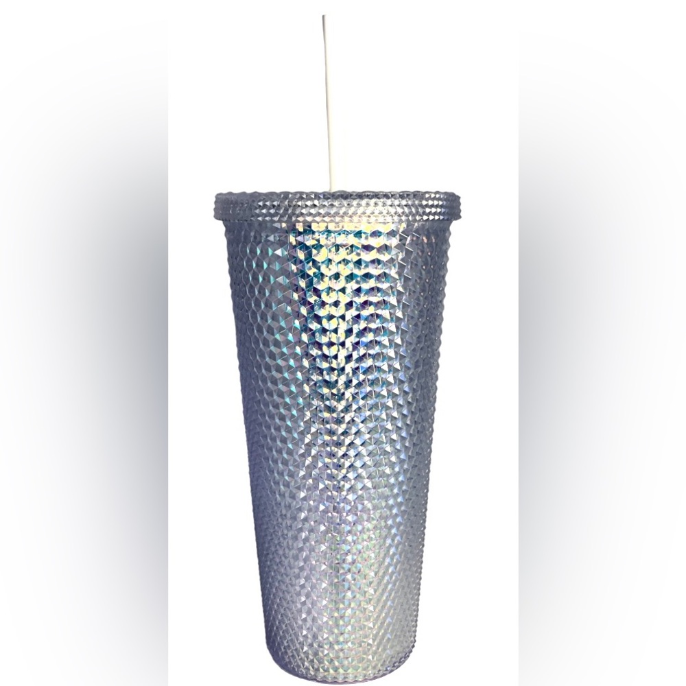 Iridescent White Studded Tumbler Cup 24 OZ NEW!!!